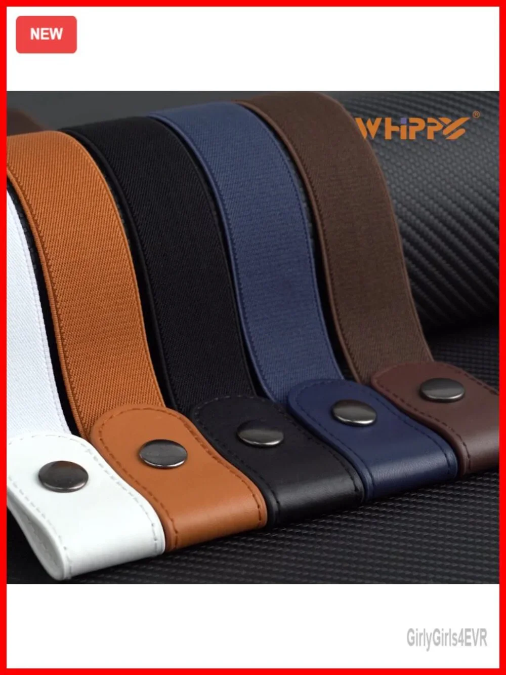 Buckle Free Elastic Belt Unisex Stretch Invisible No Bulge Adjustable Leather